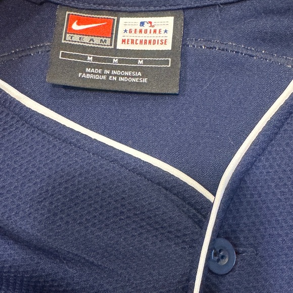 Atlanta Braves Nike Jersey Mens M Chipper Jones Baseball Y2K MLB Vintage - Picture 10 of 10